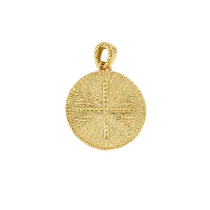 Παιδικό Φυλαχτό Κωνσταντινάτο Διπλής Όψεως Χρυσός K9 SKU-82751