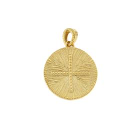 Παιδικό Φυλαχτό Κωνσταντινάτο Διπλής Όψεως Χρυσός K9 SKU-82751