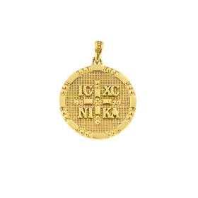 Φυλαχτό Κωνσταντινάτο Διπλής Όψεως Χρυσός K9 SKU-82756