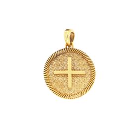 Φυλαχτό Κωνσταντινάτο για Παιδιά Χρυσό K9 Ζιργκόν SKU-82763