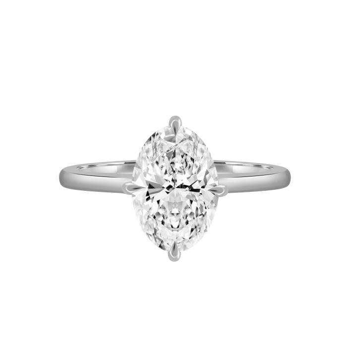 Μονόπετρο Δαχτυλίδι Λευκόχρυσος K18 με Lab Grown Diamond SKU-82528