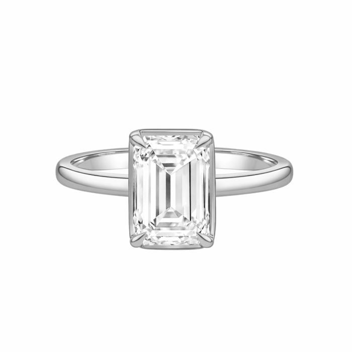 Μονόπετρο Δαχτυλίδι με Lab Grown Διαμάντι Λευκόχρυσος K18 SKU-82526