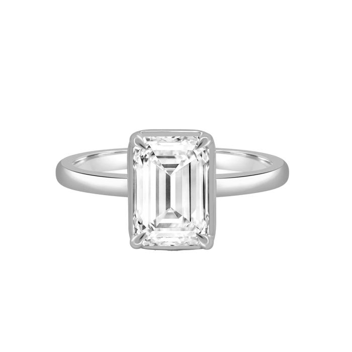 Μονόπετρο Δαχτυλίδι με Lab Grown Διαμάντι Λευκόχρυσος K18 SKU-82526