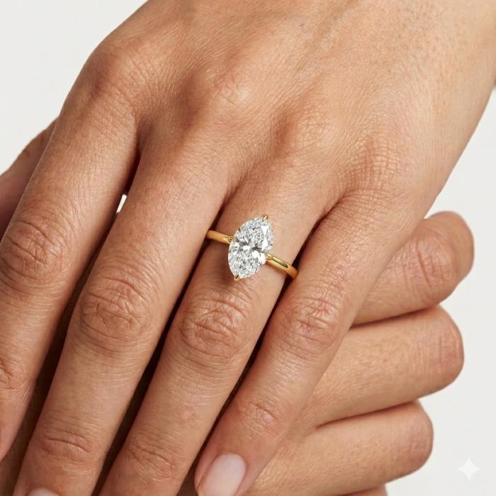 Μονόπετρο Δαχτυλίδι με Lab Grown Διαμάντι Χρυσός K18 SKU-82527