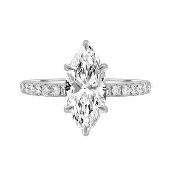 Μονόπετρο Δαχτυλίδι με Lab Grown Διαμάντια Λευκόχρυσος K18 SKU-82544