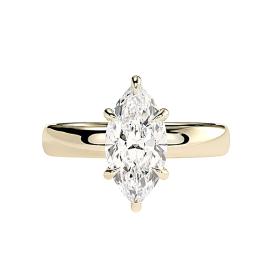 Μονόπετρο Δαχτυλίδι με Lab Grown Diamond Marquise Χρυσός K18 SKU-82549