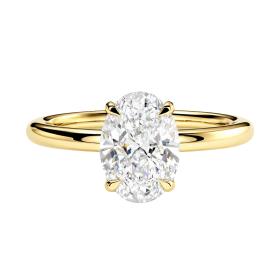 Μονόπετρο Δαχτυλίδι με Lab Grown Diamond Χρυσός K18 SKU-82559
