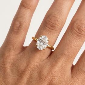 Μονόπετρο Δαχτυλίδι με Lab Grown Diamond Χρυσός K18 SKU-82559