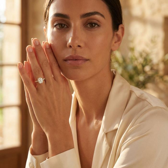 Μονόπετρο Δαχτυλίδι Χρυσός K18 με Lab Grown Διαμάντια SKU-82539