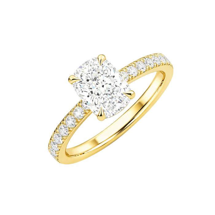 Μονόπετρο Δαχτυλίδι Χρυσός K18 με Lab Grown Διαμάντια SKU-82539