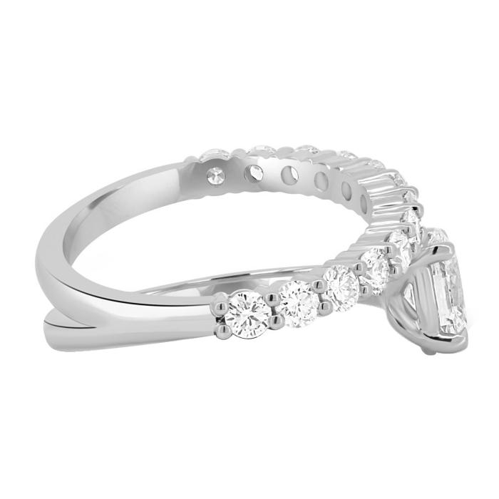 Μονόπετρο Δαχτυλίδι με Lab Grown Διαμάντια Λευκόχρυσος Κ18 SKU-82536