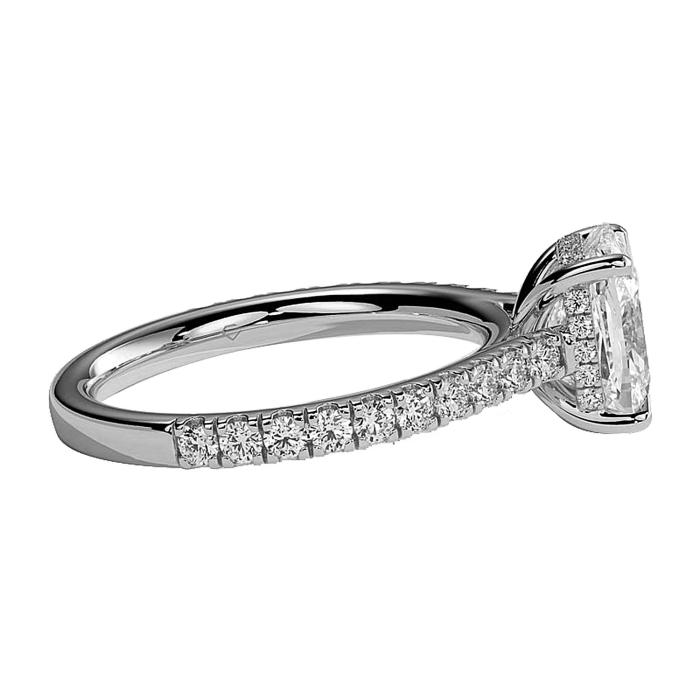 Μονόπετρο Δαχτυλίδι Λευκόχρυσος K18 με Lab Grown Διαμάντια SKU-82540