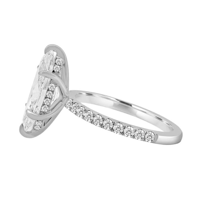 Μονόπετρο Δαχτυλίδι με Lab Grown Διαμάντια Λευκόχρυσος K18 SKU-82544