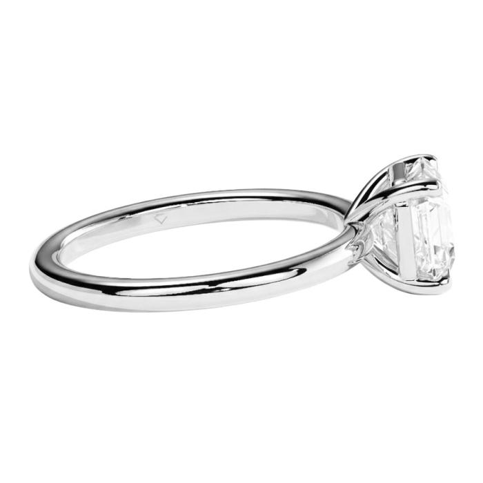 Μονόπετρο Δαχτυλίδι με Lab Grown Diamond Asscher Λευκόχρυσος K18 SKU-82546