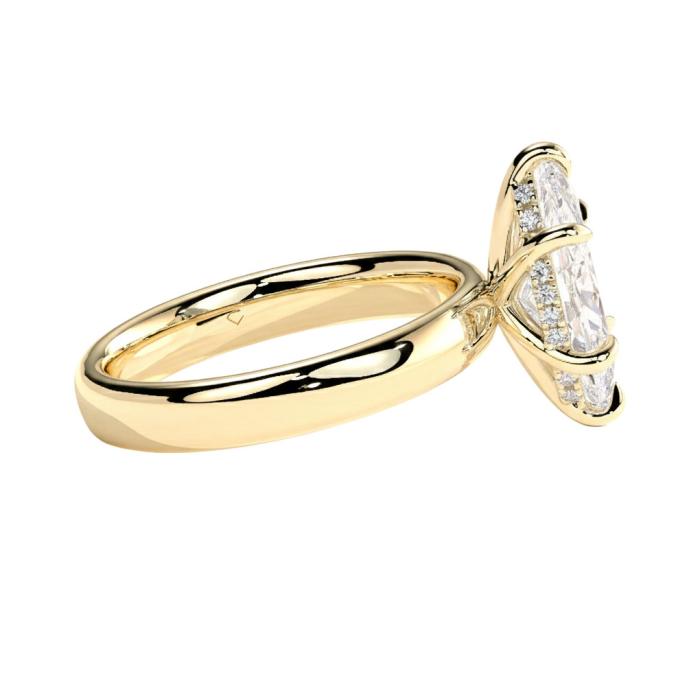 Μονόπετρο Δαχτυλίδι με Lab Grown Diamond Marquise Χρυσός K18 SKU-82549