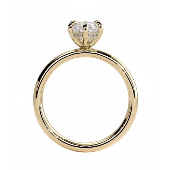 Μονόπετρο Δαχτυλίδι με Lab Grown Diamond Marquise Χρυσός K18 SKU-82549