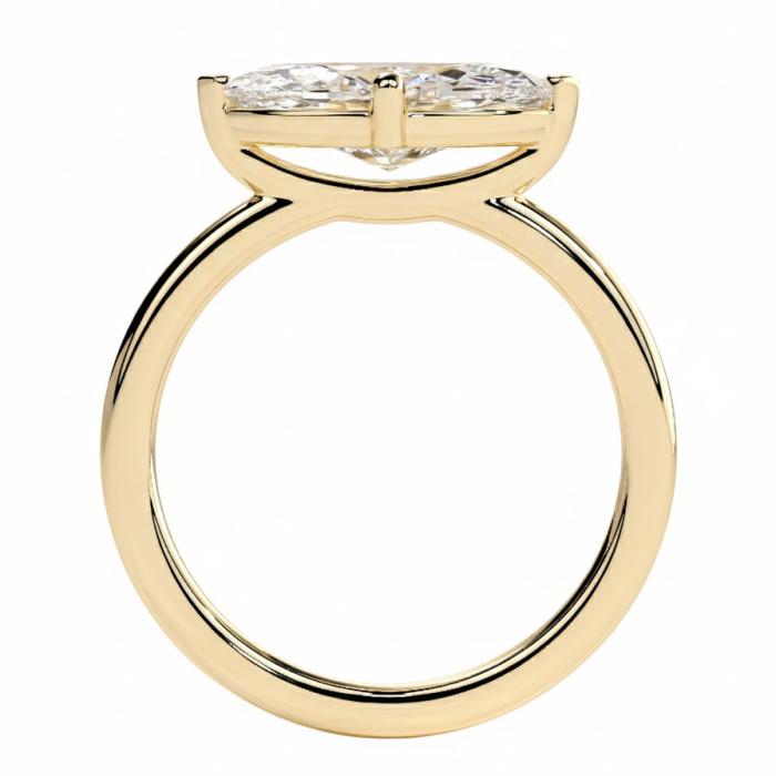 Μονόπετρο Δαχτυλίδι με Marquise Lab Grown Diamond Χρυσός K18 SKU-82555
