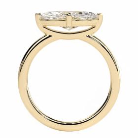 Μονόπετρο Δαχτυλίδι με Marquise Lab Grown Diamond Χρυσός K18 SKU-82555