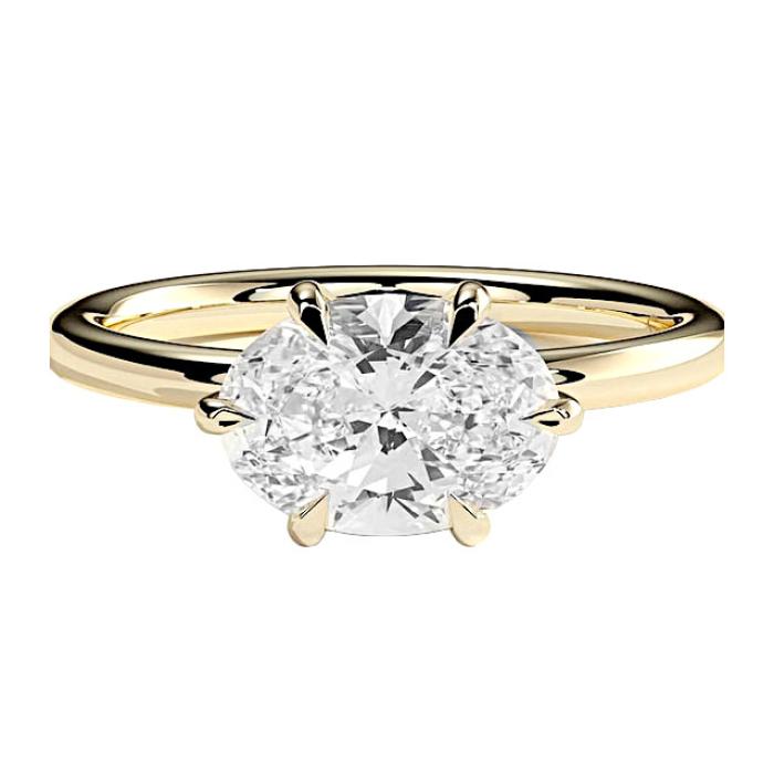 Μονόπετρο Δαχτυλίδι με Oval Lab Grown Διαμάντι Χρυσός K18 SKU-82557