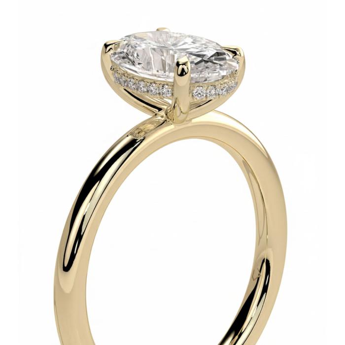 Μονόπετρο Δαχτυλίδι με Lab Grown Diamond Χρυσός K18 SKU-82559