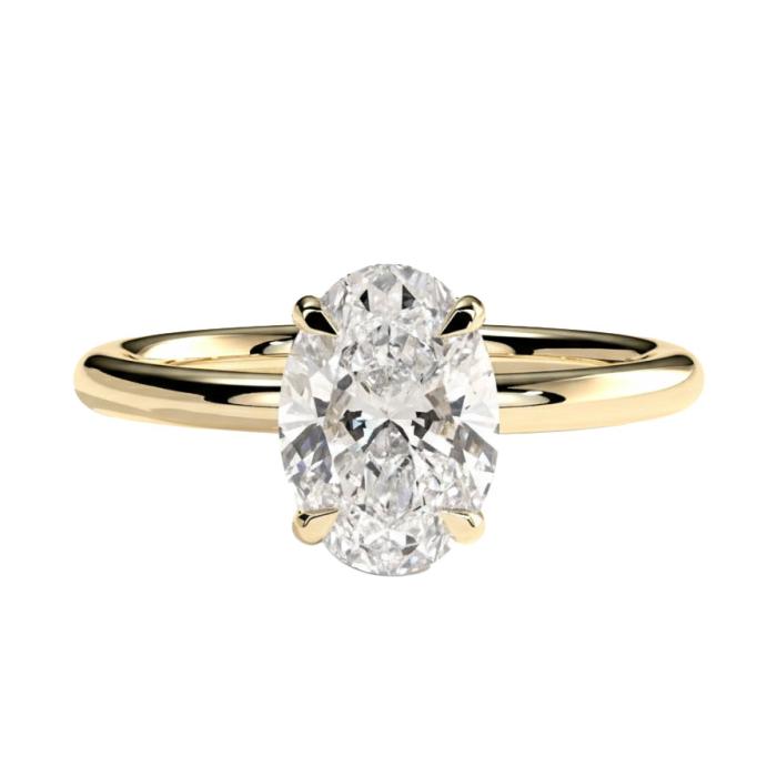 Μονόπετρο Δαχτυλίδι με Lab Grown Diamond Χρυσός K18 SKU-82559