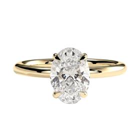 Μονόπετρο Δαχτυλίδι με Lab Grown Diamond Χρυσός K18 SKU-82559