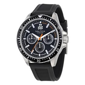 Ανδρικό Ρολόι NAUTICA NST Windrose με Μαύρο Λουράκι SKU-82781