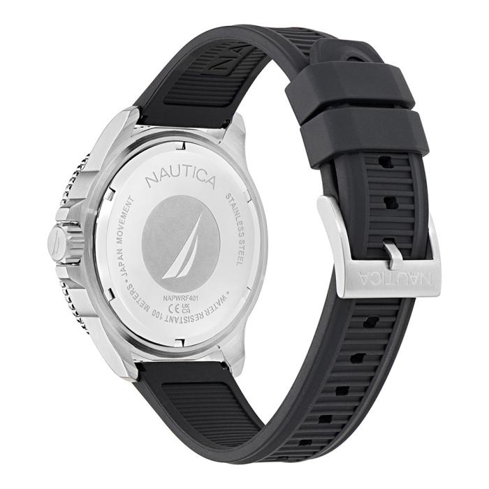 Ανδρικό Ρολόι NAUTICA NST Windrose με Μαύρο Λουράκι SKU-82781