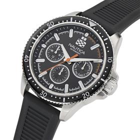 Ανδρικό Ρολόι NAUTICA NST Windrose με Μαύρο Λουράκι SKU-82781