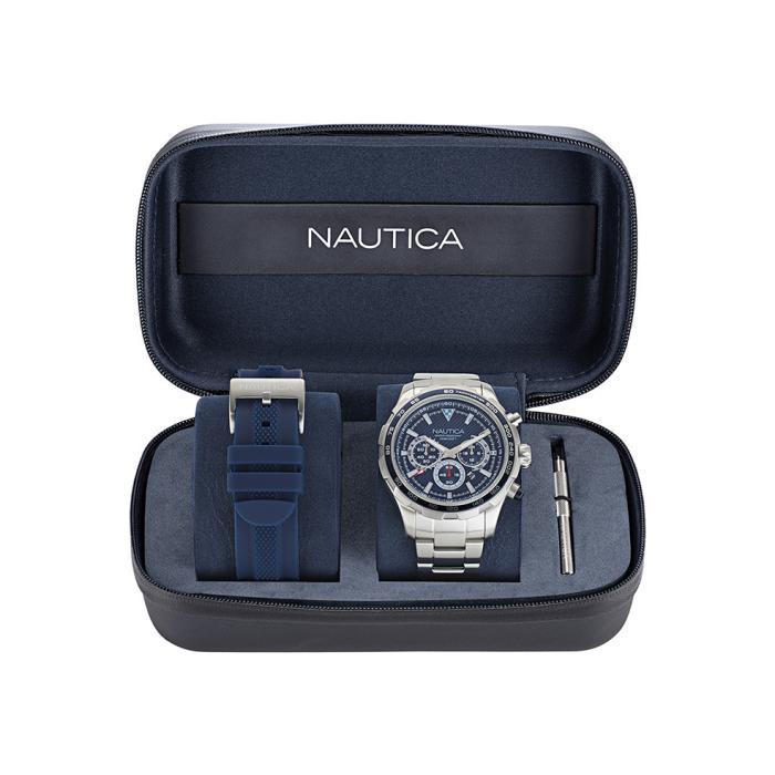 Ανδρικό Ρολόι NAUTICA NST Chrono με Μπλέ Καντράν SKU-82782