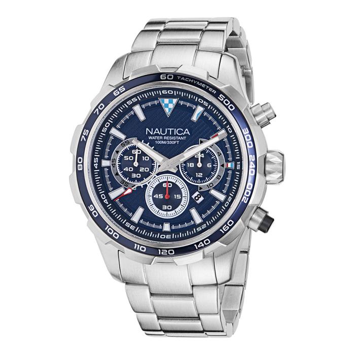Ανδρικό Ρολόι NAUTICA NST Chrono με Μπλέ Καντράν SKU-82782