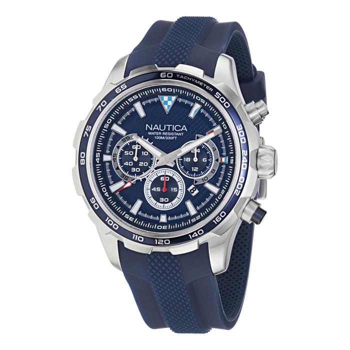 Ανδρικό Ρολόι NAUTICA NST Chrono με Μπλέ Καντράν SKU-82782