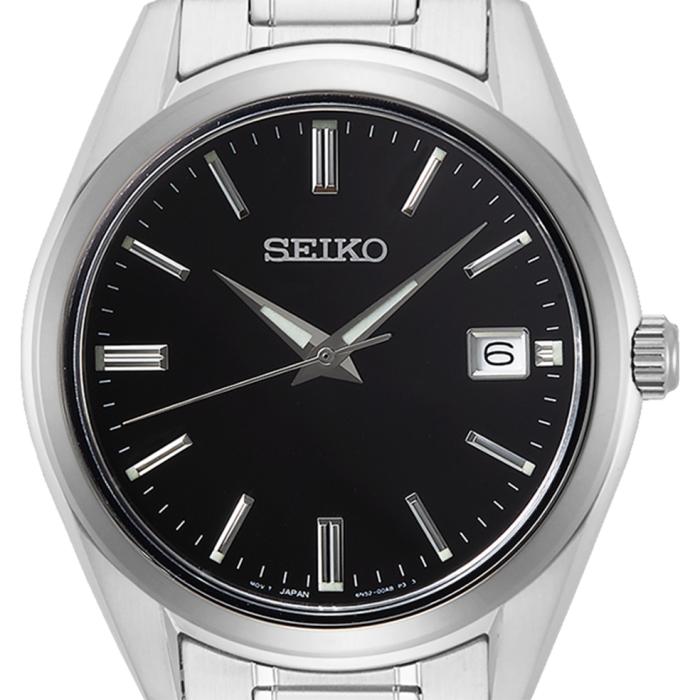 Ανδρικό Ρολόι SEIKO Conceptual με Μαύρο Καντράν SKU-82793