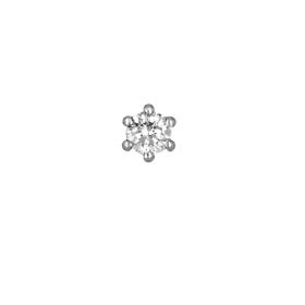 Σκουλαρίκι Μονό με Lab Grown Diamonds Λευκόχρυσος Κ14 SKU-82445