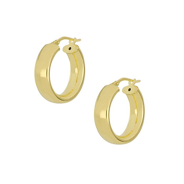 Γυναικεία Σκουλαρίκια Κρίκοι Ασήμι 925° με Λουστρέ Φινίρισμα SKU-82352