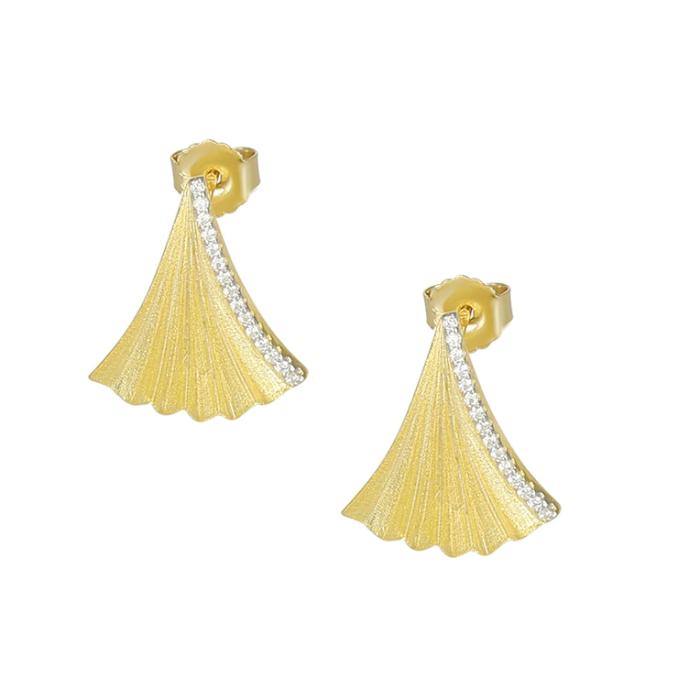 Σκουλαρίκια Ασήμι 925° Λευκά Ζιργκόν SKU-82302