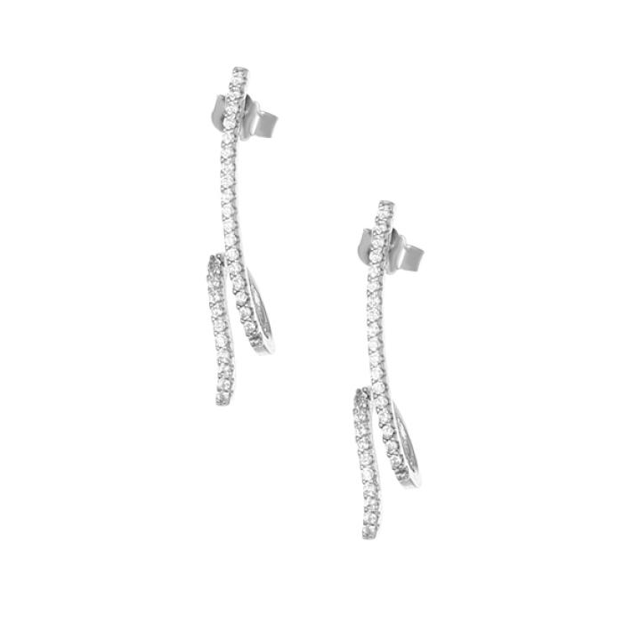 Κρεμαστά Σκουλαρίκια Ασήμι 925° SKU-82315