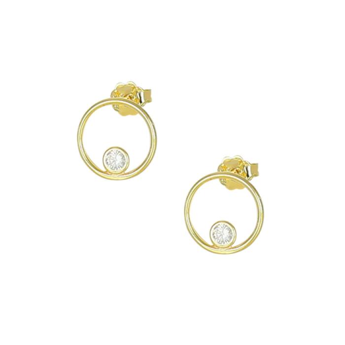 Σκουλαρίκια Ασήμι 925° Λευκά Ζιργκόν. SKU-82317