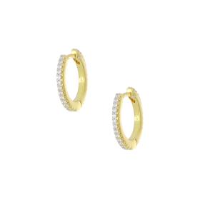 Σκουλαρίκια Κρίκοι Ασήμι 925° με Ζιργκόν SKU-82487