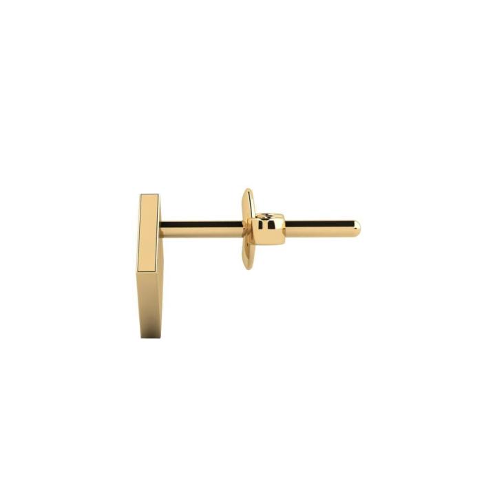 Ανδρικό Σκουλαρίκι Μονό με Διαμάντι Χρυσός K9 SKU-82914