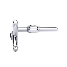 Σκουλαρίκι Ανδρικό Μονό με Μαύρο Διαμάντι Λευκόχρυσος K9 SKU-82918