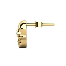 Μονό Σκουλαρίκι Ανδρικό με Διαμάντια Χρυσός K9 SKU-82920