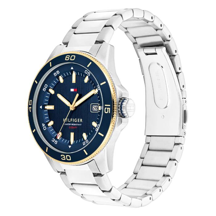 Ανδρικό Ρολόι TOMMY HILFIGER Remy με Μπλέ Καντράν SKU-82105