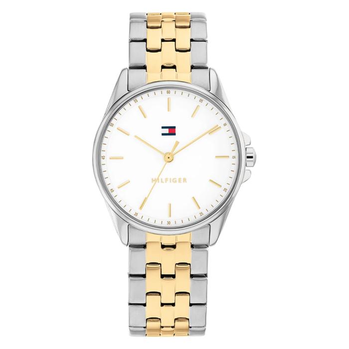 Γυναικείο Ρολόι TOMMY HILFIGER με Δίχρωμο Μπρασελέ SKU-82107