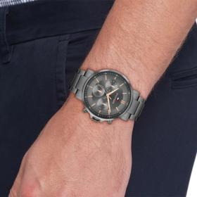 Ανδρικό Ρολόι TOMMY HILFIGER με Γκρί Καντράν SKU-82110