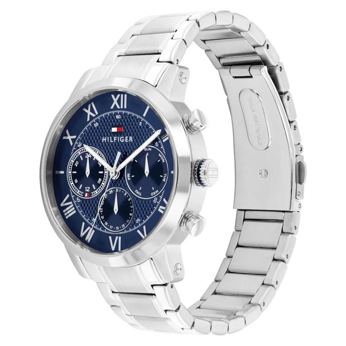 Ανδρικό Ρολόι TOMMY HILFIGER TH-Oxford με Μπλέ Καντράν SKU-82112