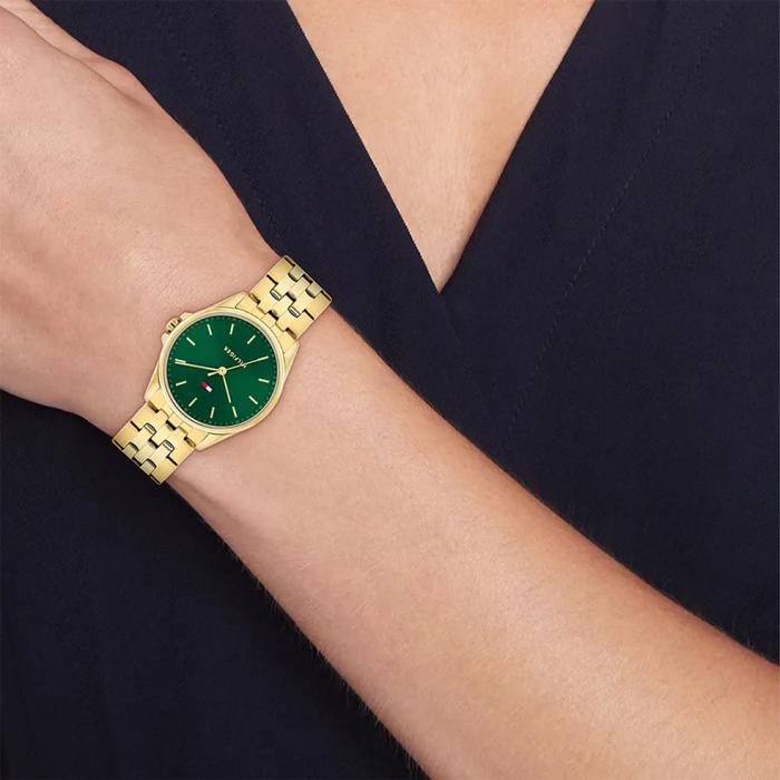 Γυναικείο Ρολόι TOMMY HILFIGER Jade με Πράσινο Καντράν SKU-82595