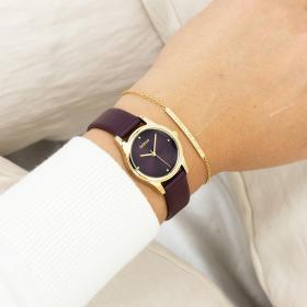 Γυναικείο Ρολόι OOZOO Timepieces με Μώβ Καντράν SKU-82932