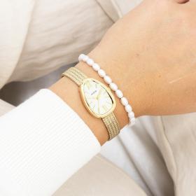 Γυναικείο Ρολόι OOZOO Timepieces με Λευκό Καντράν SKU-82935