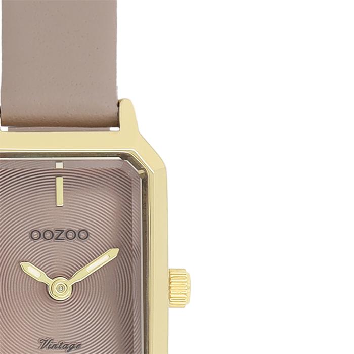 Γυναικείο Ρολόι OOZOO Vintage με Καφέ Καντράν SKU-82938